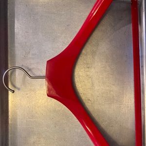 Red suitsupply jacket suit hanger